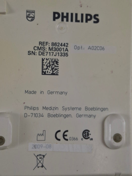 Philips M3001A-A02C06 OxiMax SpO2, NIBP, ECG, Temp, IBP MMS Module