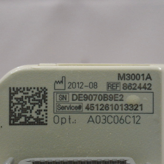 Philips M3001A-A03C06C12 Masimo SpO2, NIBP, 12 lead ECG, Temp, IBP MMS Module