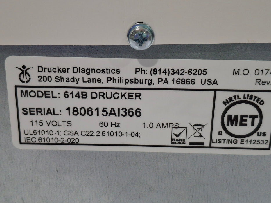 Drucker Diagnostics 614B Centrifuge