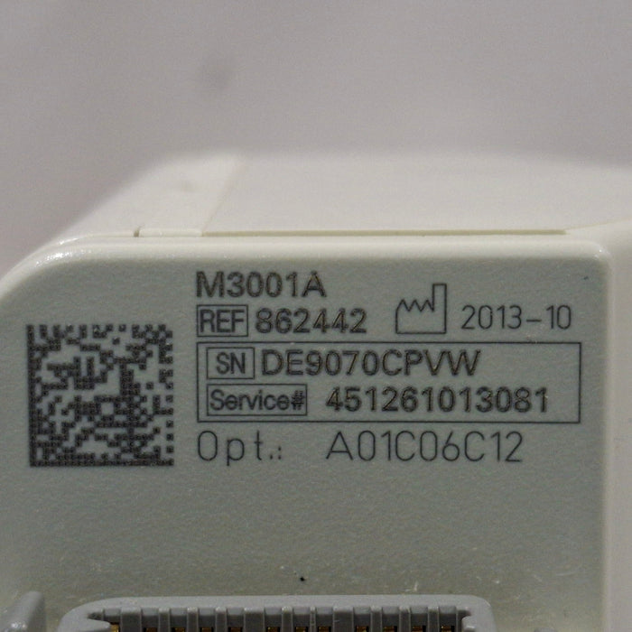 Philips M3001A-A01C06C12 Fast SpO2, NIBP, 12 lead ECG, Temp, IBP MMS Module