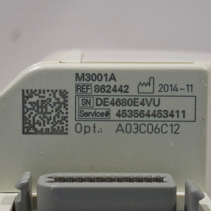 Philips M3001A-A03C06C12 Masimo SpO2, NIBP, 12 lead ECG, Temp, IBP MMS Module