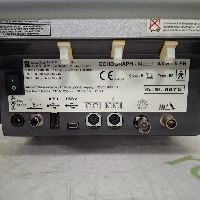 Quantel Medical Axis-II PR Ultrasound A-Scan Biometer