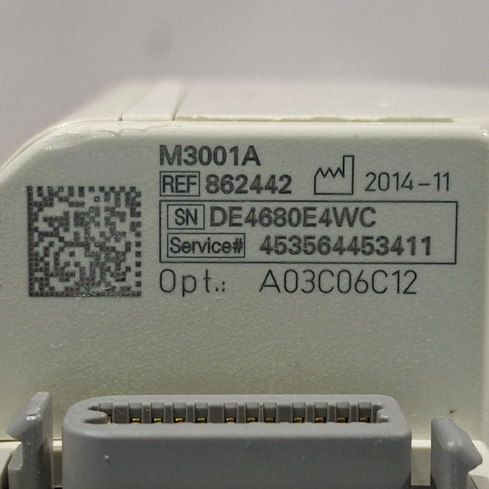 Philips M3001A-A03C06C12 Masimo SpO2, NIBP, 12 lead ECG, Temp, IBP MMS Module