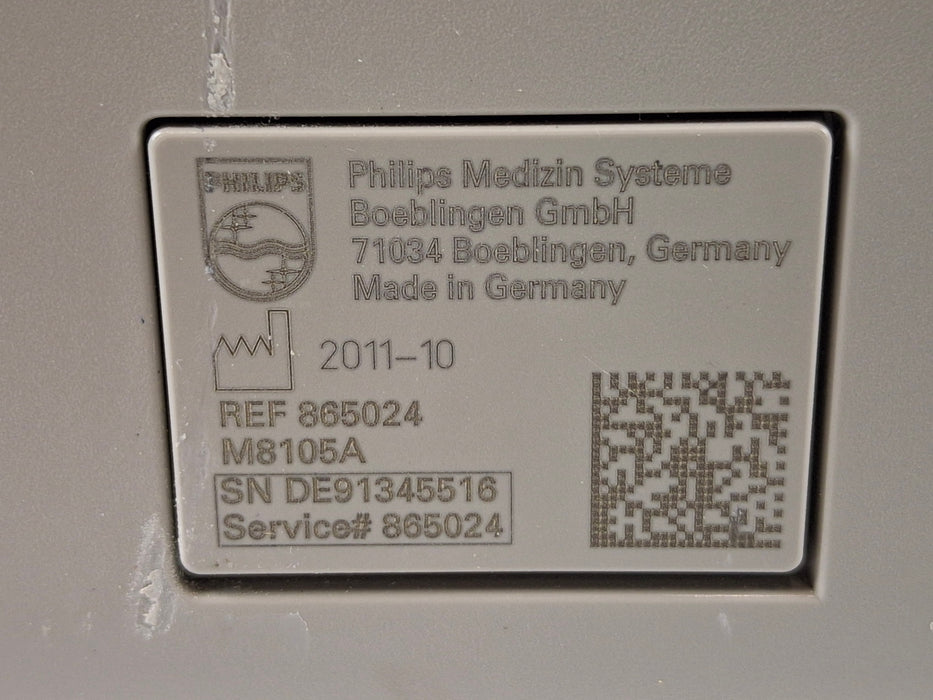 Philips Intellivue MP5 - ECG, OxiMax SpO2, NIBP Patient Monitor