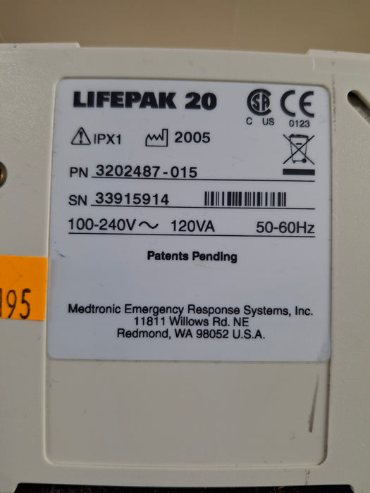 Physio-Control LifePak 20 Defibrillator