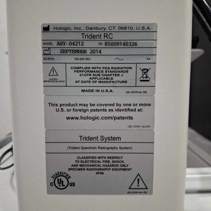 Hologic, Inc. Trident Specimen Radiography System