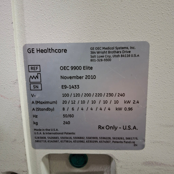 OEC Medical Systems 9900 Elite C-Arm