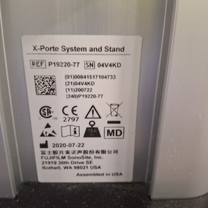 Sonosite X-Porte Mobile Cart w/ Control Panel