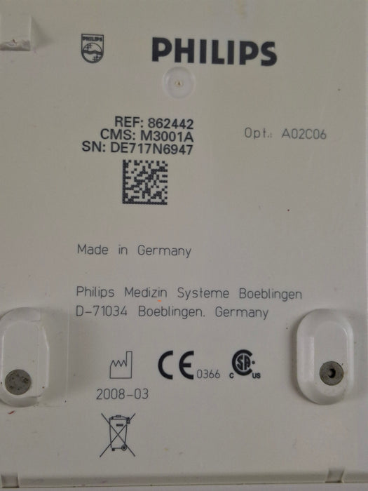 Philips M3001A-A02C06 OxiMax SpO2, NIBP, ECG, Temp, IBP MMS Module