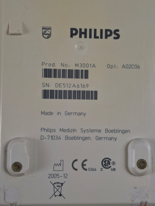 Philips M3001A-A02C06 OxiMax SpO2, NIBP, ECG, Temp, IBP MMS Module