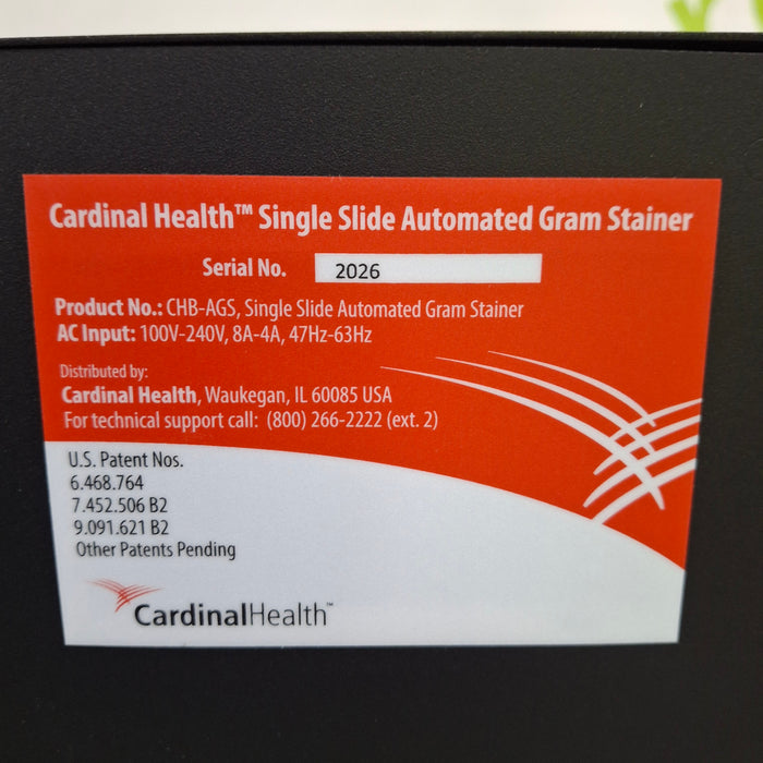 Cardinal Health CHG-AGS Single Slide Automated Gram Stainer