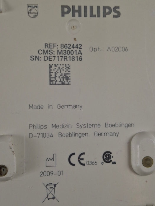 Philips M3001A-A02C06 OxiMax SpO2, NIBP, ECG, Temp, IBP MMS Module