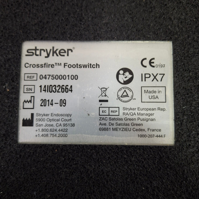 Stryker Crossfire Footswitch