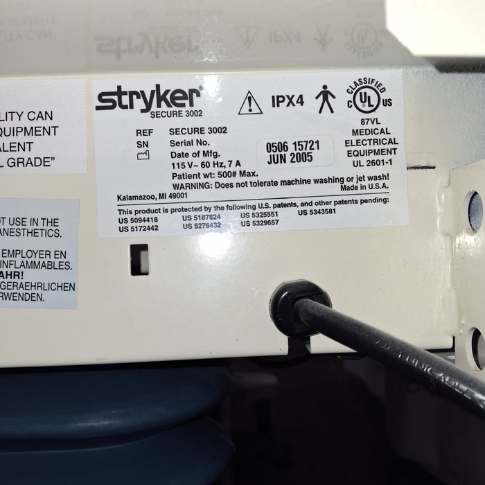 Stryker Secure II 3002 Hospital Bed