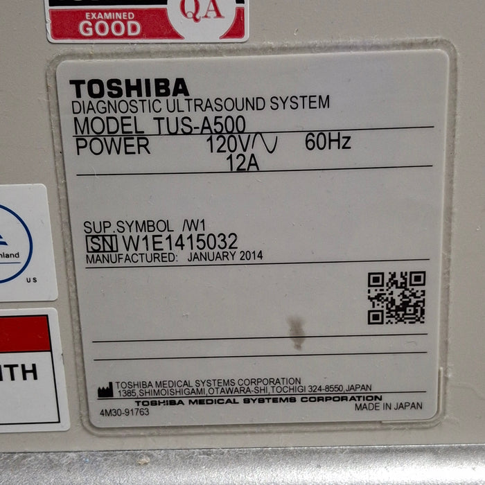 Toshiba Aplio 500 TUS-A500 Ultrasound