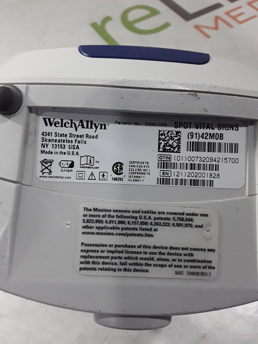 Welch Allyn Spot 420 - NIBP, Masimo SpO2 Vital Signs Monitor