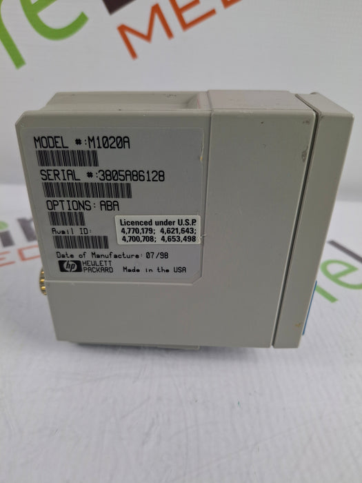 Hewlett Packard M1020A SpO2/PLETH Single Parameter Module