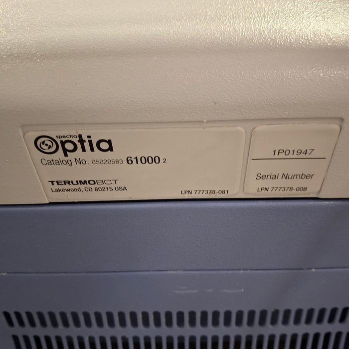 Terumo BCT Spectra Optia Apheresis System