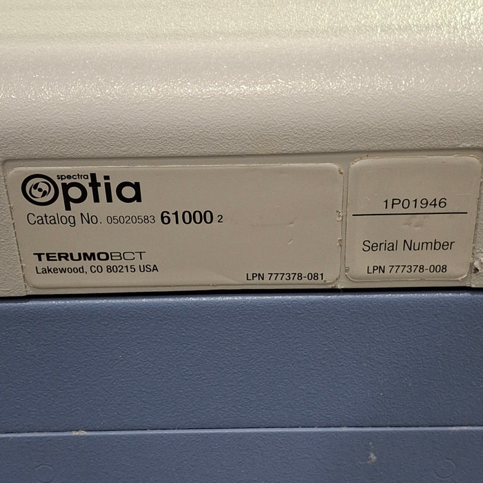 Terumo BCT Spectra Optia Apheresis System