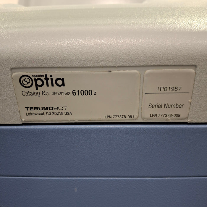 Terumo BCT Spectra Optia Apheresis System