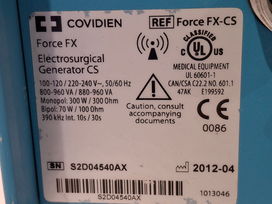 Covidien Force FX-CS Electrosurgical Unit