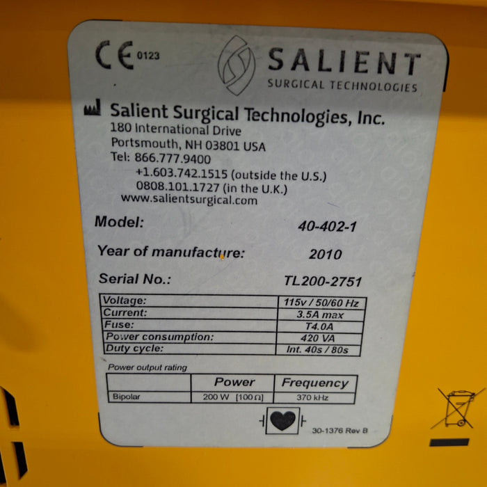 Salient Aquamantys System 40-402-1 Electrosurgical Unit