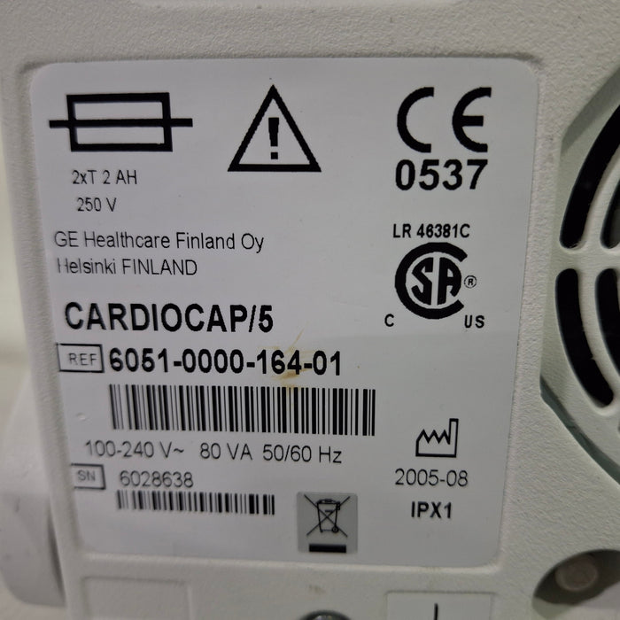 Datex-Ohmeda Cardiocap 5 Anesthesia Monitor