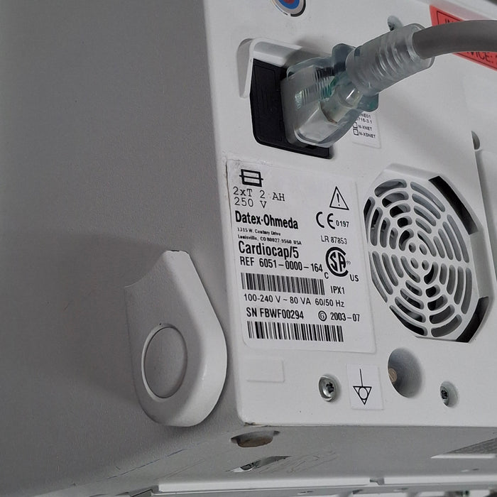 Datex-Ohmeda Cardiocap 5 Anesthesia Monitor
