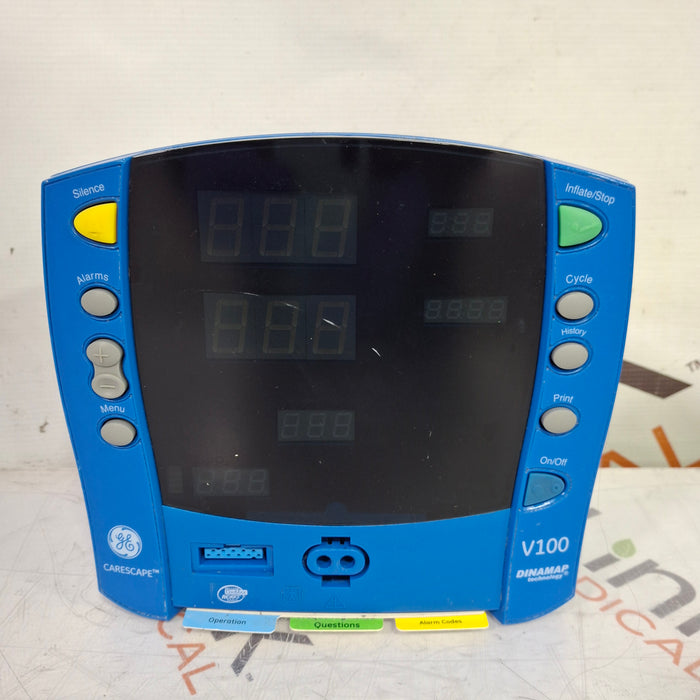 GE Healthcare Dinamap V100 - NIBP, SpO2 Vital Signs Monitor