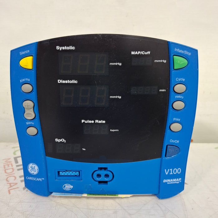 GE Healthcare Dinamap V100 - NIBP, SpO2 Vital Signs Monitor