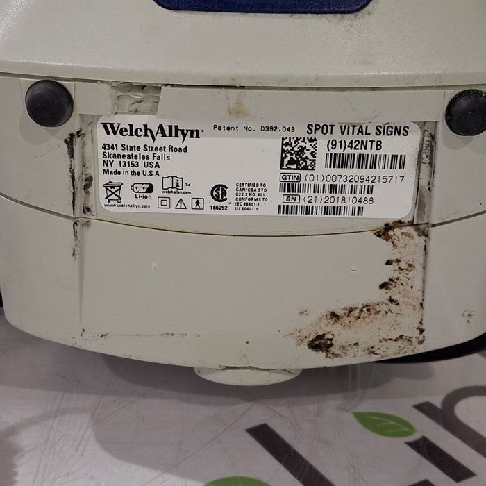 Welch Allyn Spot 420 - NIBP, Temp, Nellcor SpO2 Vital Signs Monitor