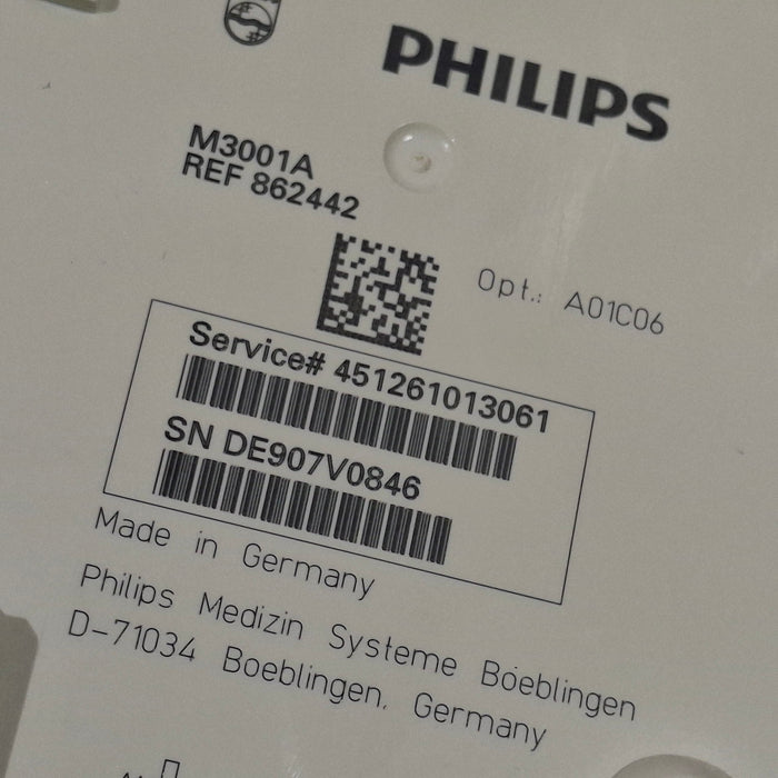 Philips M3001A-A01C06 Fast SpO2, NIBP, ECG, Temp, IBP MMS Module