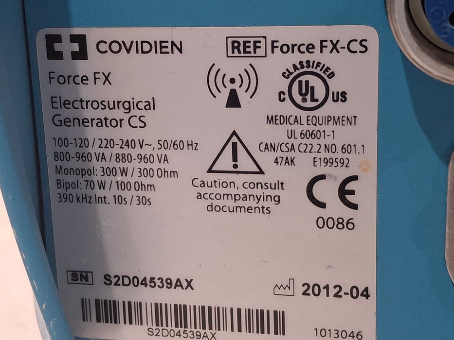 Covidien Force FX-CS Electrosurgical Unit