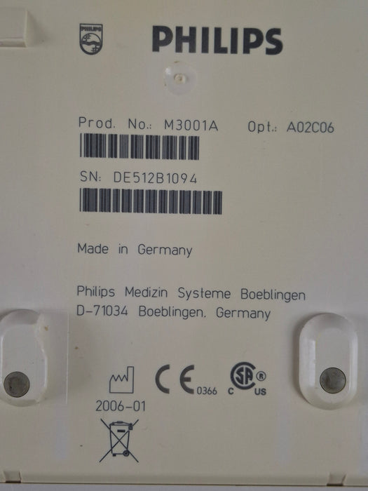 Philips M3001A-A02C06 OxiMax SpO2, NIBP, ECG, Temp, IBP MMS Module