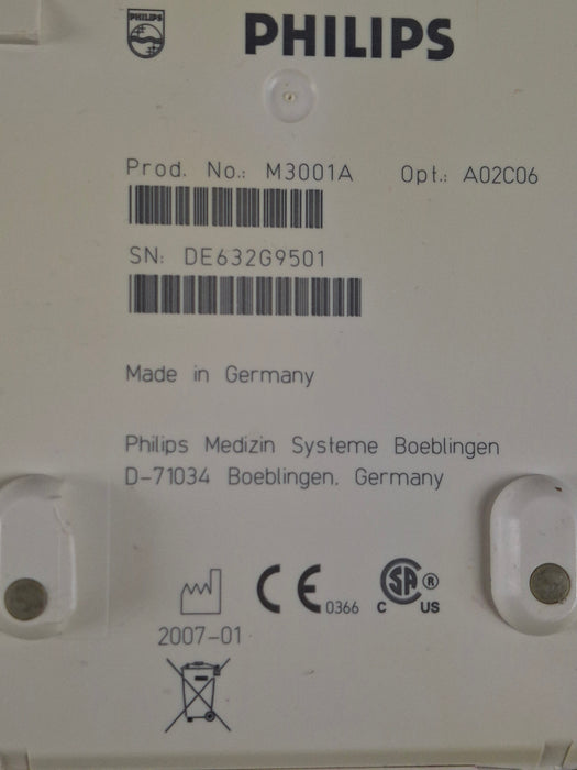 Philips M3001A-A02C06 OxiMax SpO2, NIBP, ECG, Temp, IBP MMS Module