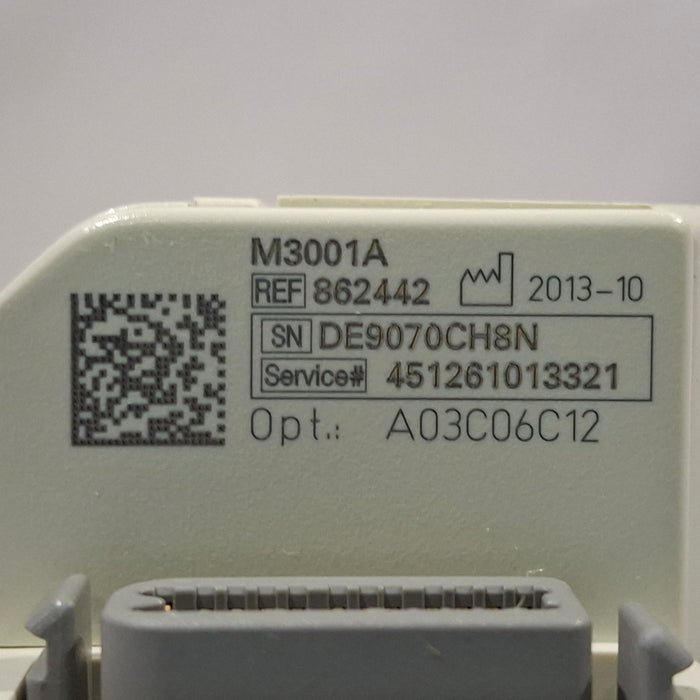 Philips M3001A-A03C06C12 Masimo SpO2, NIBP, 12 lead ECG, Temp, IBP MMS Module