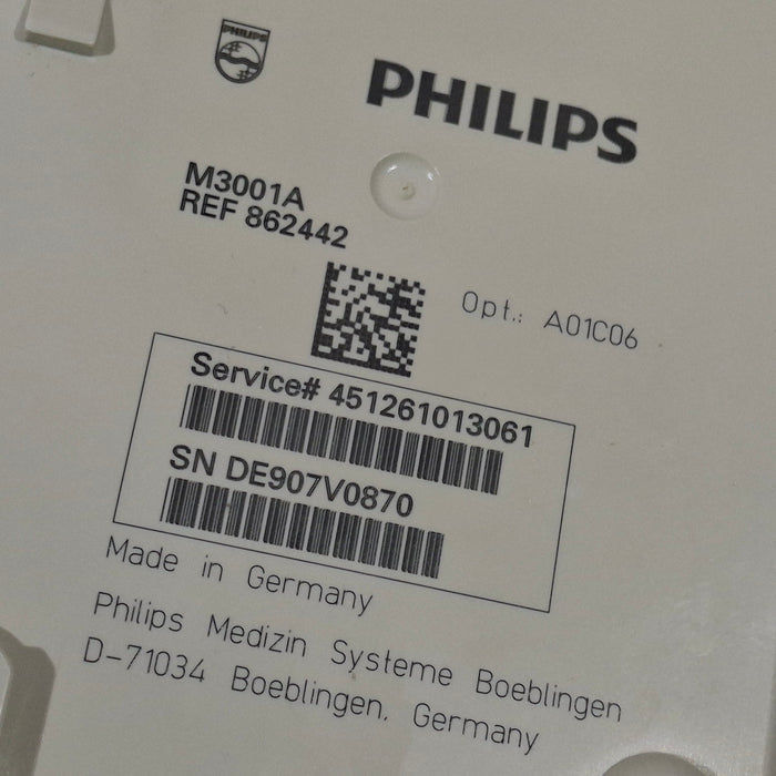 Philips M3001A-A01C06 Fast SpO2, NIBP, ECG, Temp, IBP MMS Module