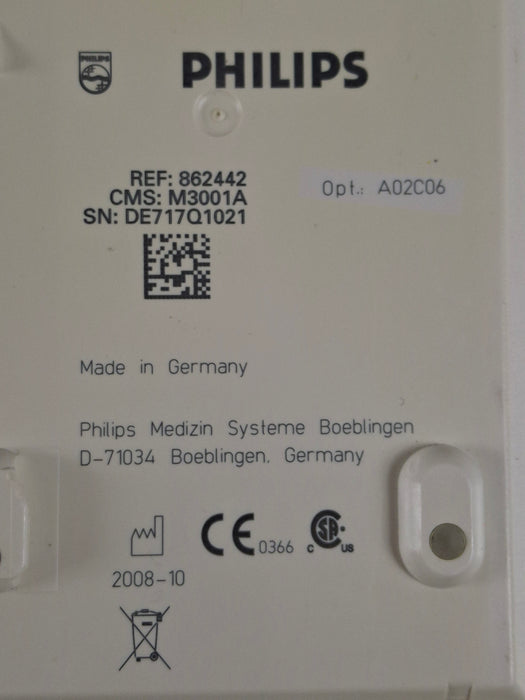 Philips M3001A-A02C06 OxiMax SpO2, NIBP, ECG, Temp, IBP MMS Module