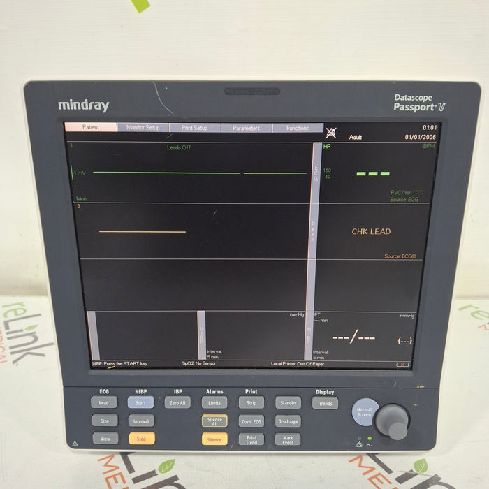Mindray Passport V Patient Monitor