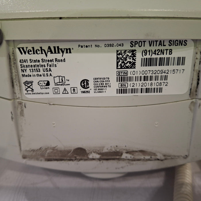Welch Allyn Spot 420 - NIBP, Temp, Nellcor SpO2 Vital Signs Monitor