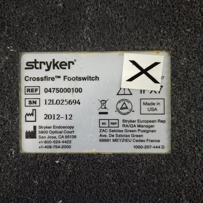 Stryker Crossfire Footswitch