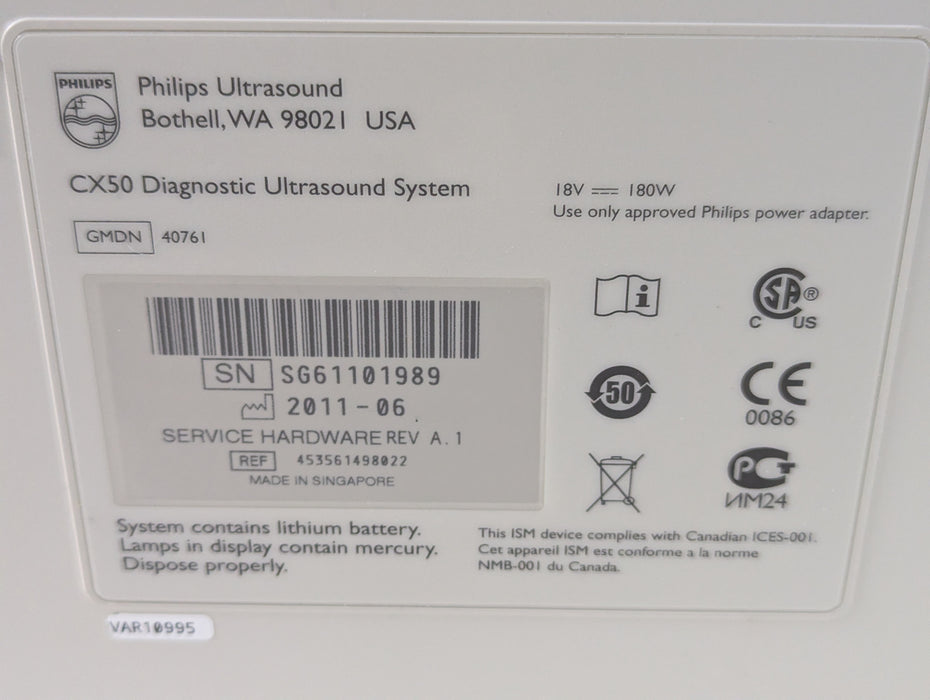Philips CX50 Ultrasound