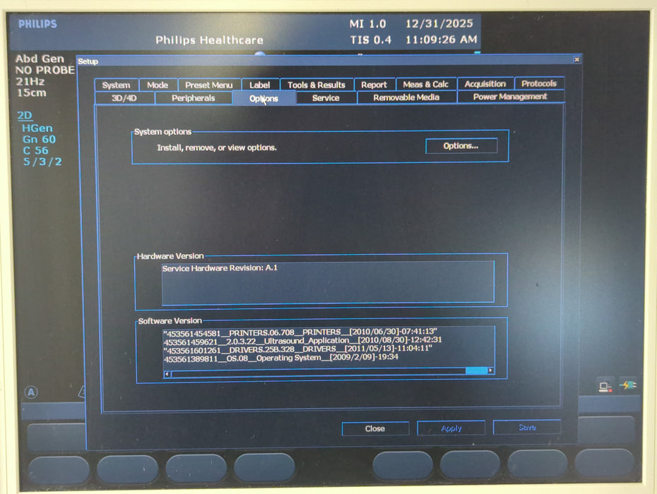 Philips CX50 Ultrasound