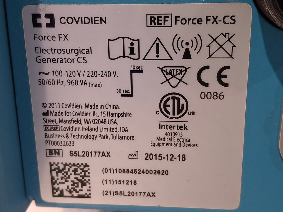 Valleylab Force FX Electrosurgical Unit