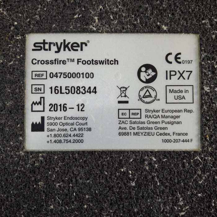 Stryker Crossfire Footswitch