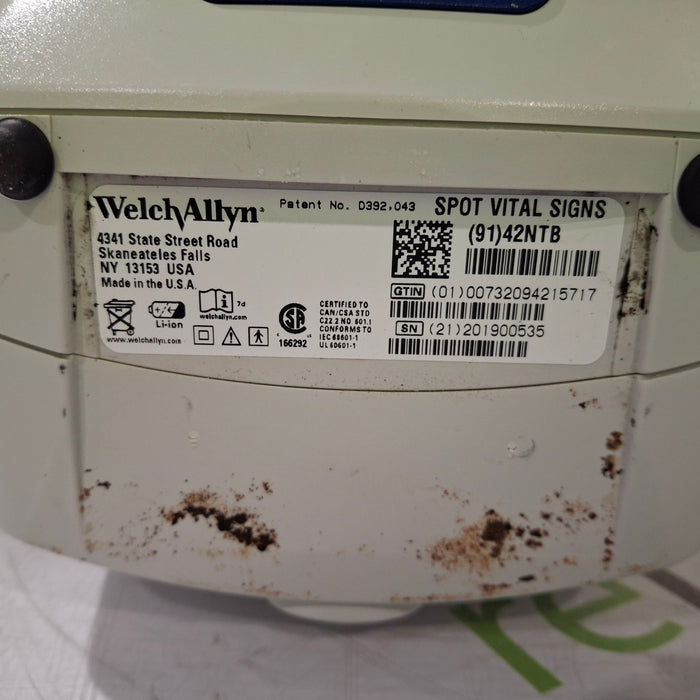 Welch Allyn Spot 420 - NIBP, Temp, Nellcor SpO2 Vital Signs Monitor