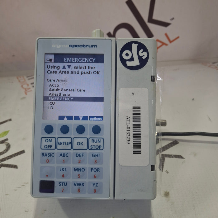 Baxter Sigma Spectrum 6.05.13 with B/G Battery Infusion Pump