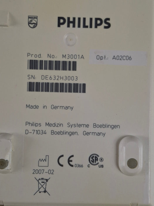 Philips M3001A-A02C06 OxiMax SpO2, NIBP, ECG, Temp, IBP MMS Module
