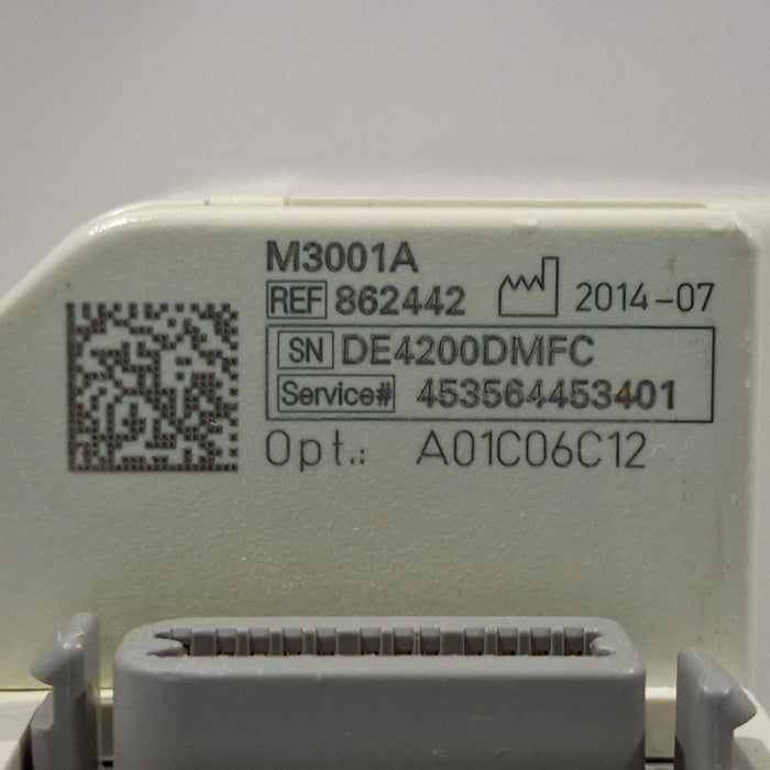 Philips M3001A-A01C06C12 Fast SpO2, NIBP, 12 lead ECG, Temp, IBP MMS Module