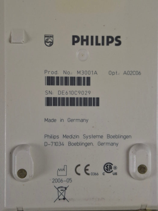 Philips M3001A-A02C06 OxiMax SpO2, NIBP, ECG, Temp, IBP MMS Module